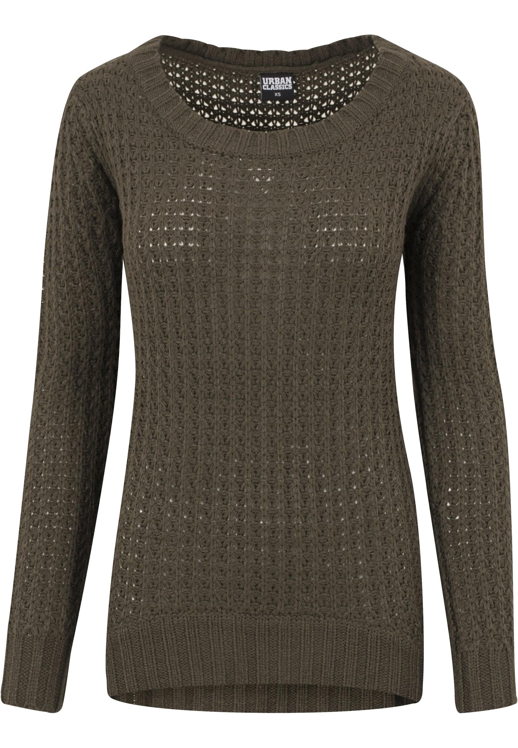 URBAN CLASSICS Rundhalspullover "Urban Classics Damen Ladies Long Wideneck günstig online kaufen
