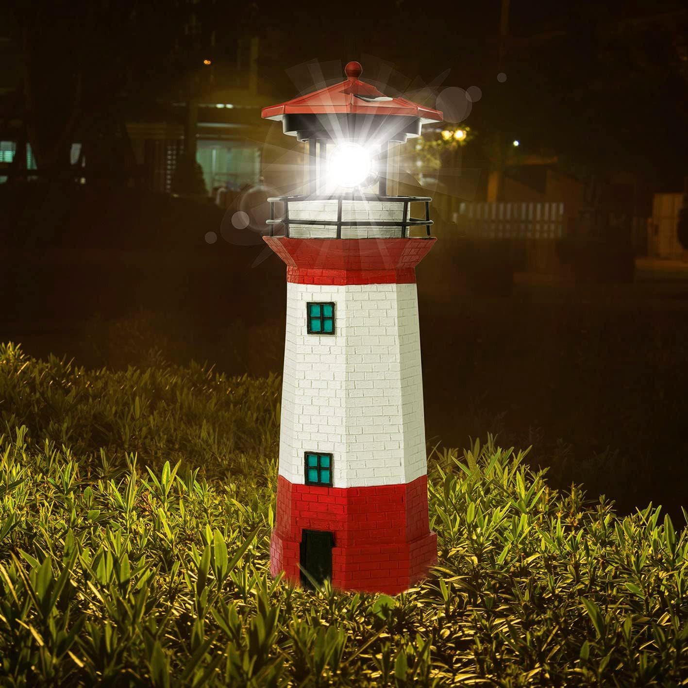 BlingBin Gartenleuchte LED Solar Leuchtturm Gartendeko günstig online kaufen