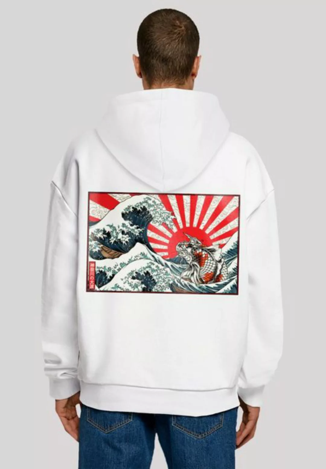 F4NT4STIC Kapuzenpullover "Kanagawa Welle Japan", Print günstig online kaufen