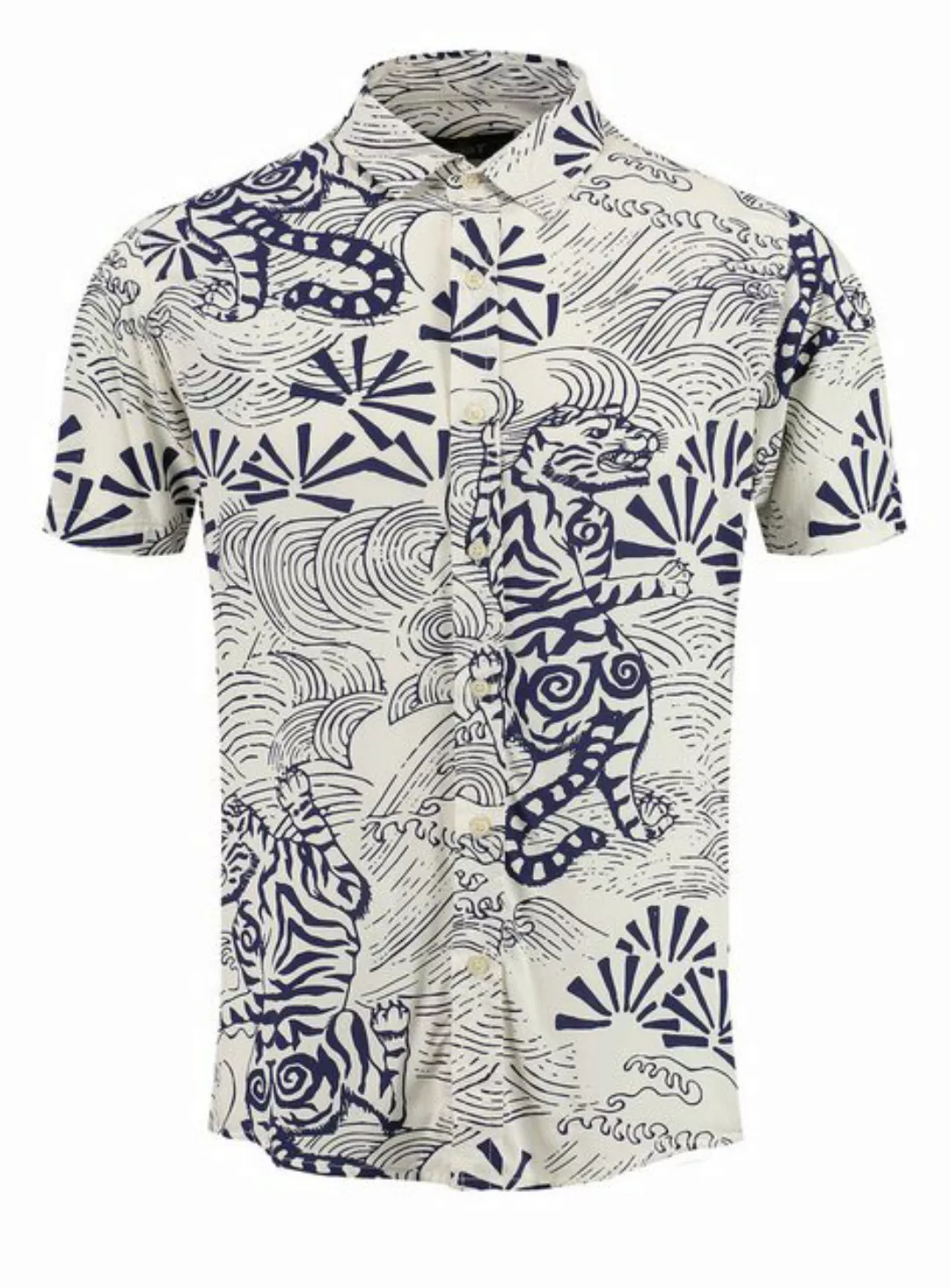 Key Largo Langarmhemd Herren Hemd MSH RESORT Regular Fit Kurzarm (1-tlg) günstig online kaufen