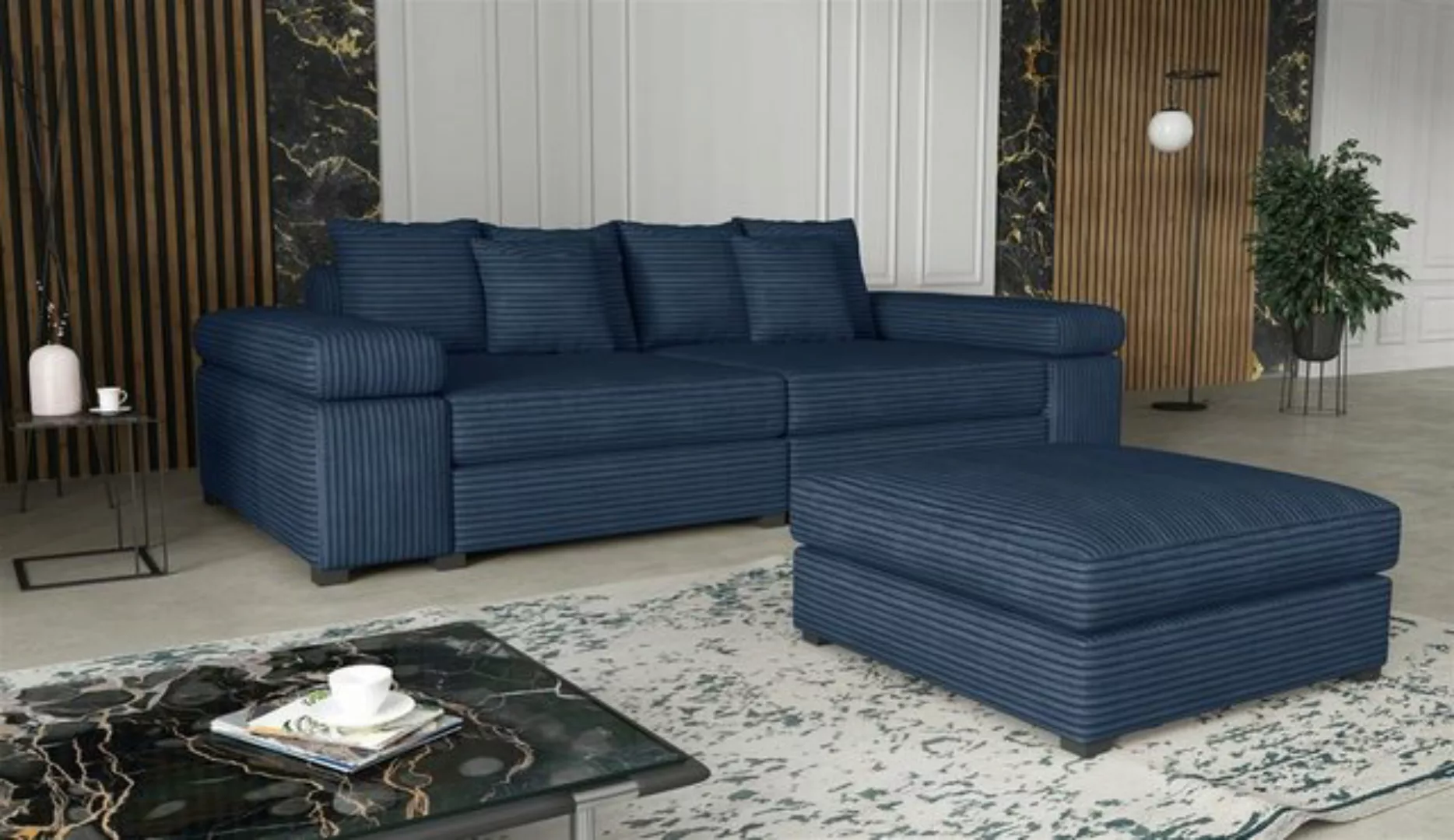 Fun Möbel Big-Sofa Couchgarnitur Megasofa Riesensofa AREZZO in Stoff, mit o günstig online kaufen