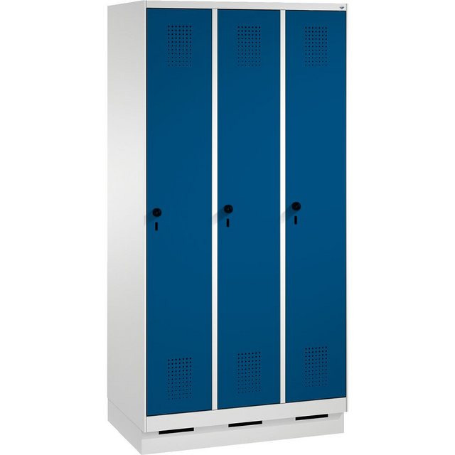 C+P Garderobenschrank Garderobenschrank S 3000 Evolo, Abteilbreite 30 cm, m günstig online kaufen