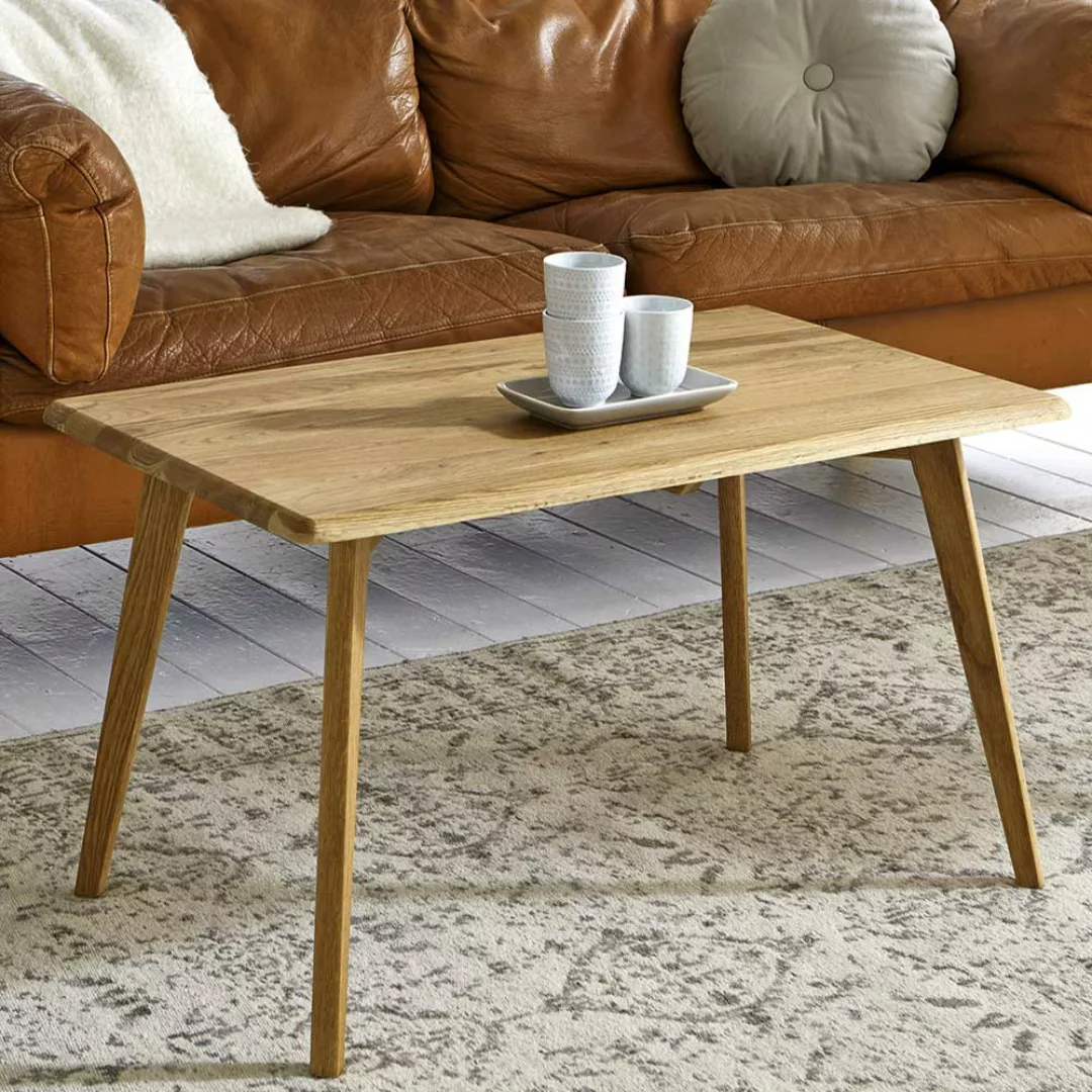 Couch Tisch Massivholz aus Eiche geölt Landhausstil günstig online kaufen