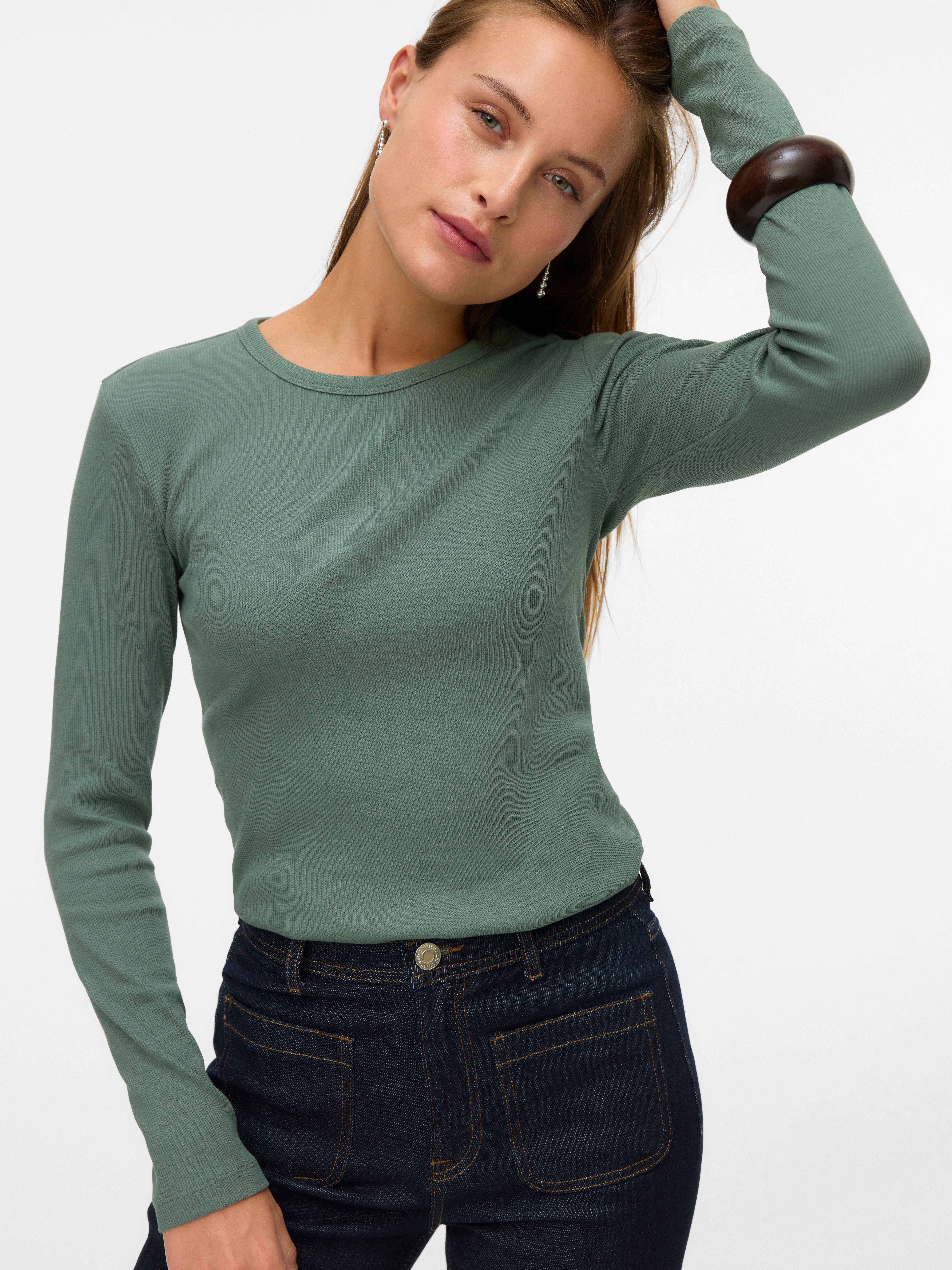 Vero Moda Langarmshirt "VMCHLOE LS SHORT TOP JRS NOOS" günstig online kaufen