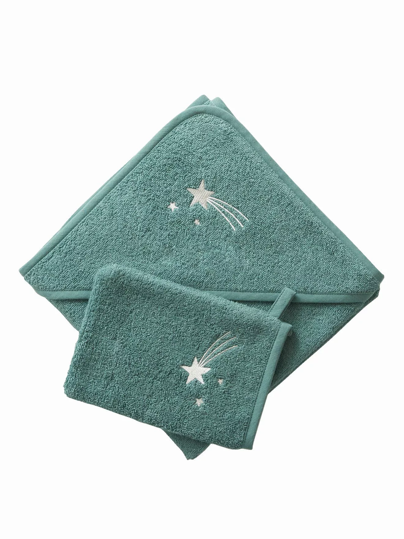 vertbaudet Kapuzenhandtuch Baby Kapuzenbadetuch & Waschhandschuh günstig online kaufen