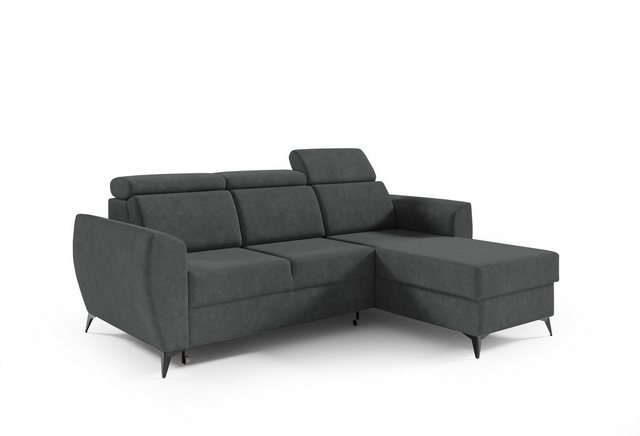 MOEBLO Ecksofa TESLIN I, Eckcouch Wohnlandschaft Sofa mit Ottomane Eckgarni günstig online kaufen