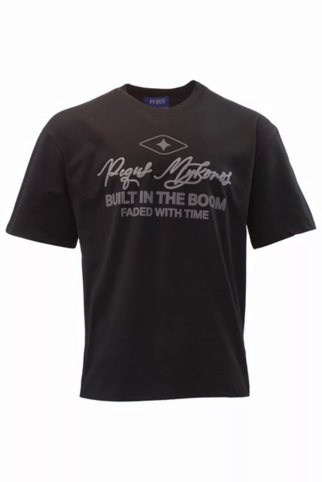 PEQUS Rundhalspullover "PEQUS PEQUS Built in the Boom Logo T-Shirt" günstig online kaufen