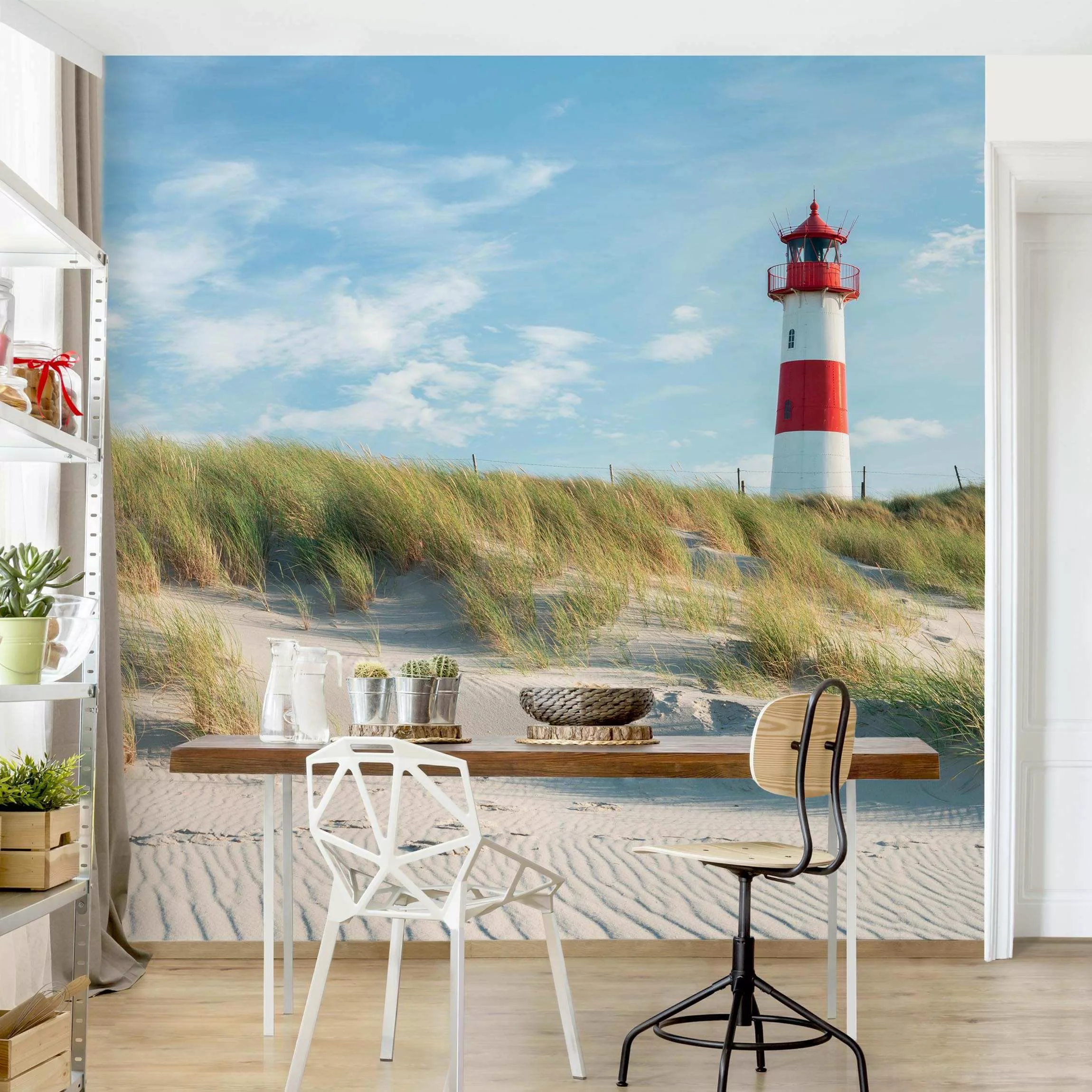 Fototapete Leuchtturm an der Nordsee günstig online kaufen