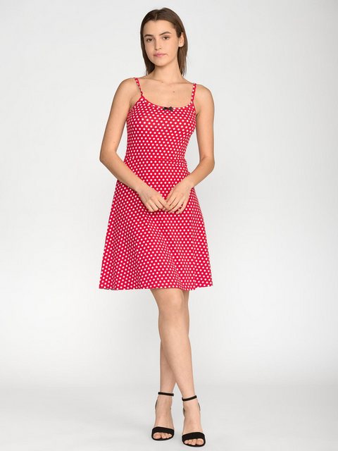 Pussy Deluxe Dotties Classic Dress female rot allover günstig online kaufen