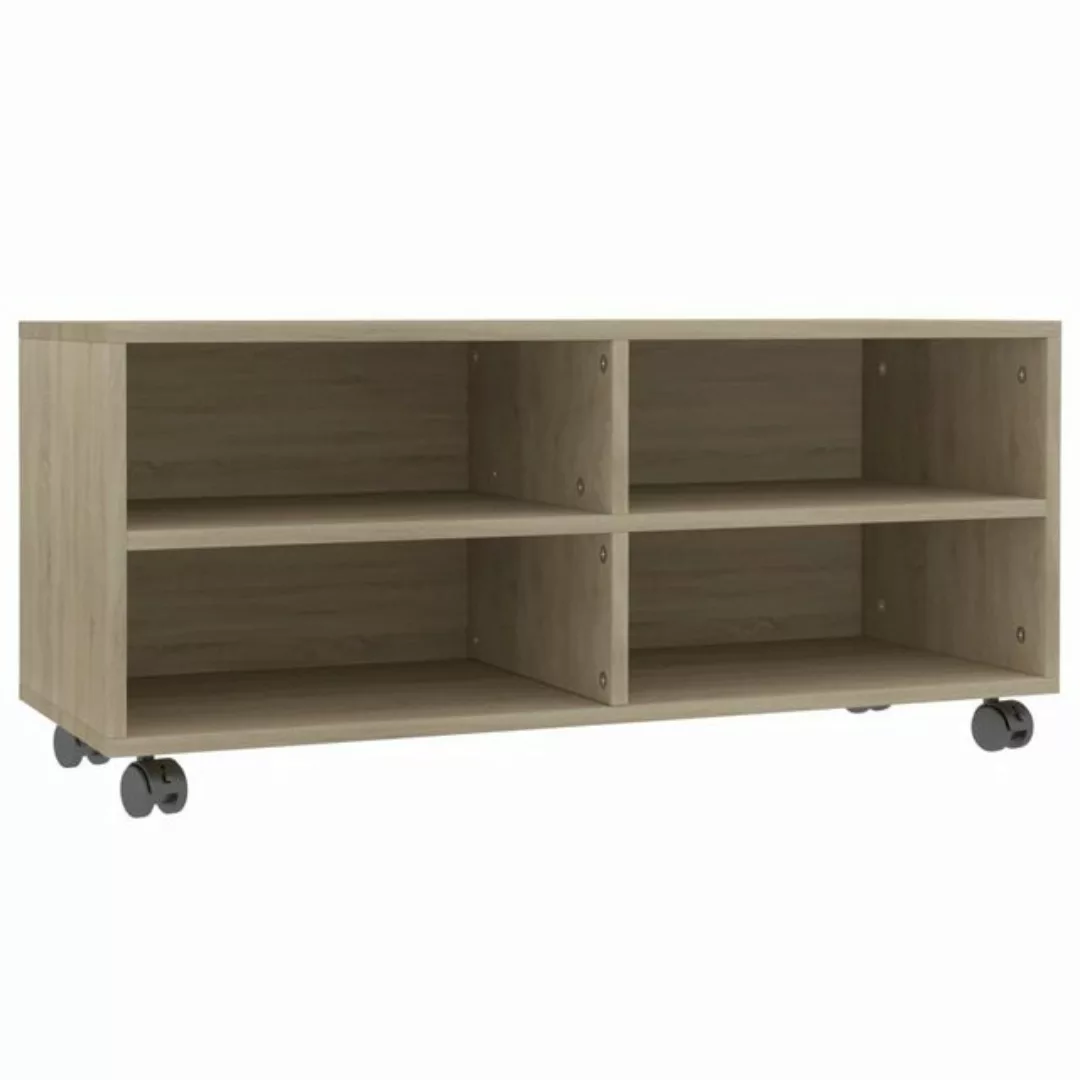 vidaXL TV-Schrank TV-Schrank mit Rollen Sonoma-Eiche 903535 cm Spanplatte L günstig online kaufen