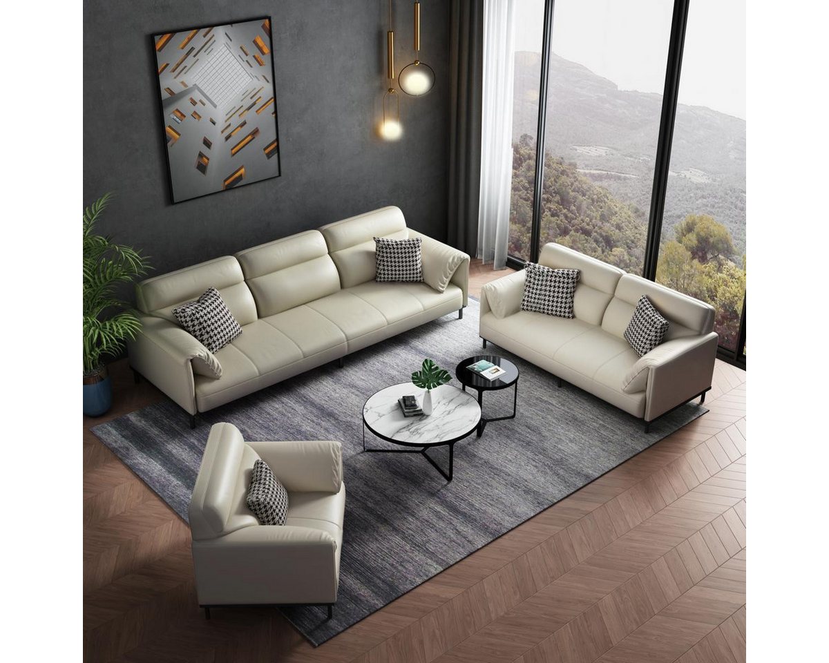 Xlmoebel Sofa Elegantes Wohnzimmer-Sofaset mit 3-Sitzer, 2-Sitzer und Einze günstig online kaufen