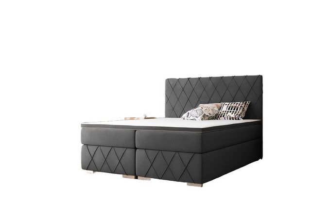 Xlmoebel Bett Komplettes Doppelbett-Set mit Matratze, Boxspring, Topper und günstig online kaufen