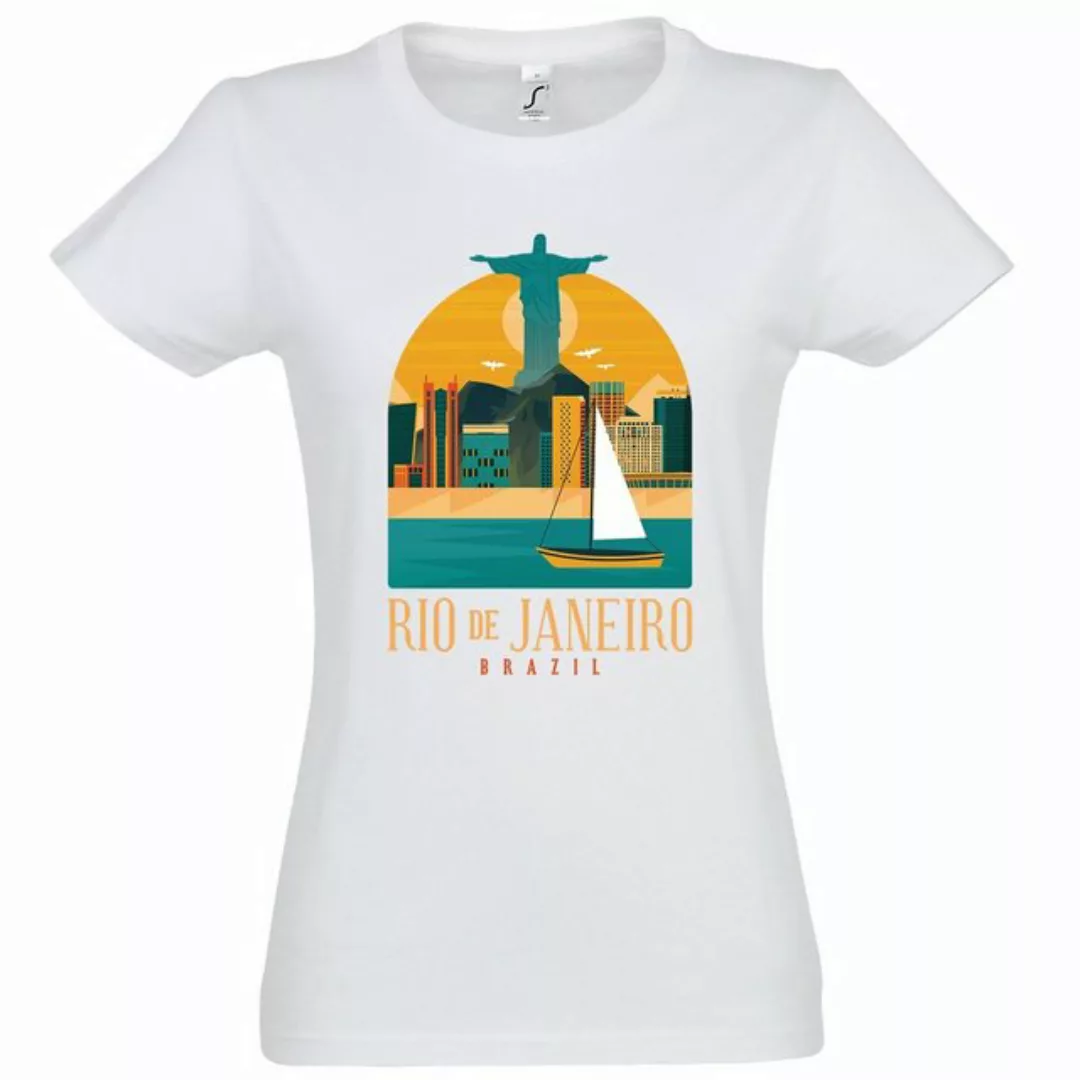 Youth Designz T-Shirt Rio De Janeiro Brasilien Damen Shirt mit trendigem Lo günstig online kaufen