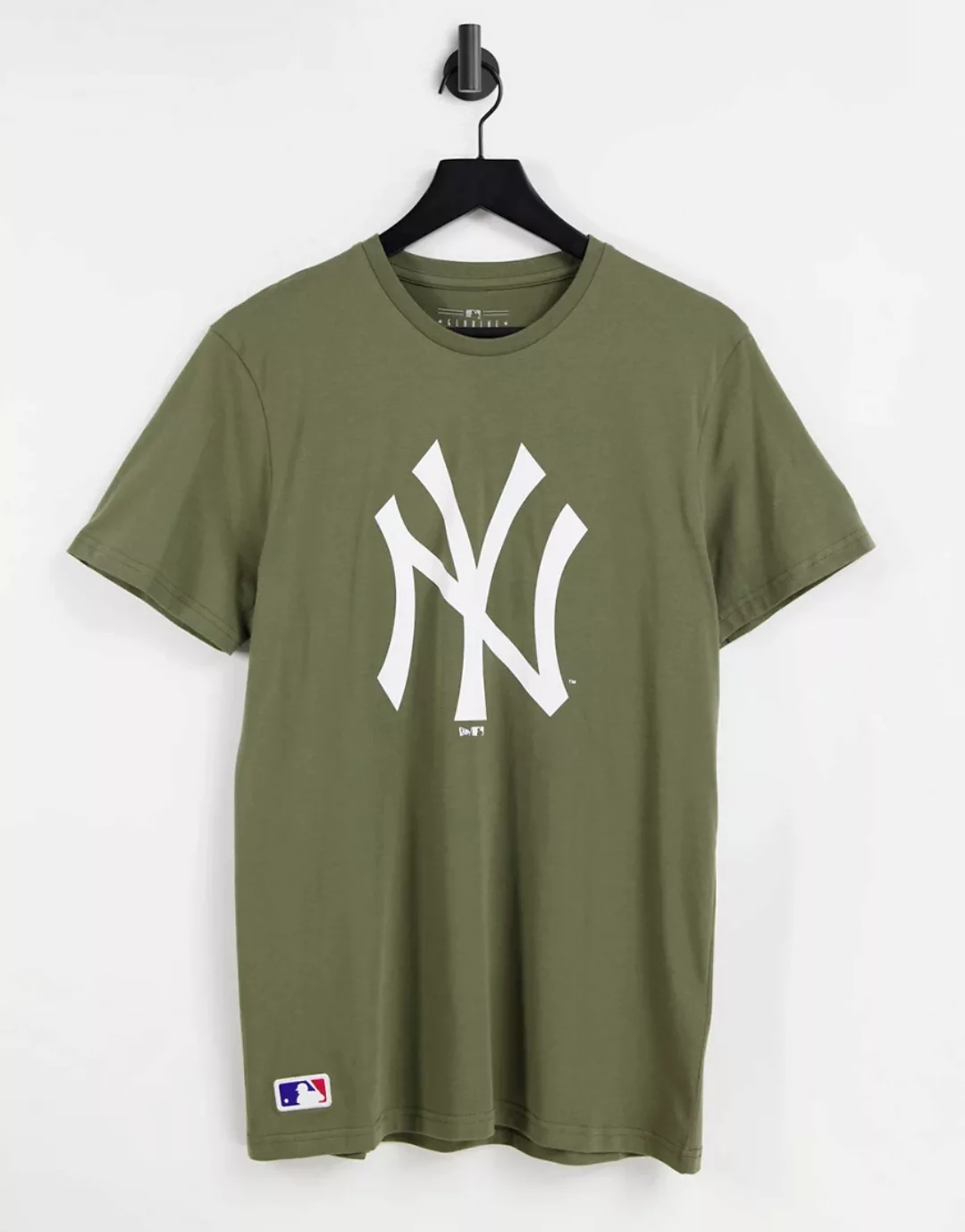 New Era – MLB New York Yankees – T-Shirt in Khaki-Grün günstig online kaufen