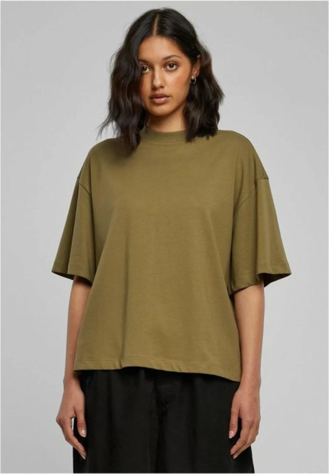 URBAN CLASSICS T-Shirt "Urban Classics Damen Ladies Organic Heavy Slit Tee" günstig online kaufen