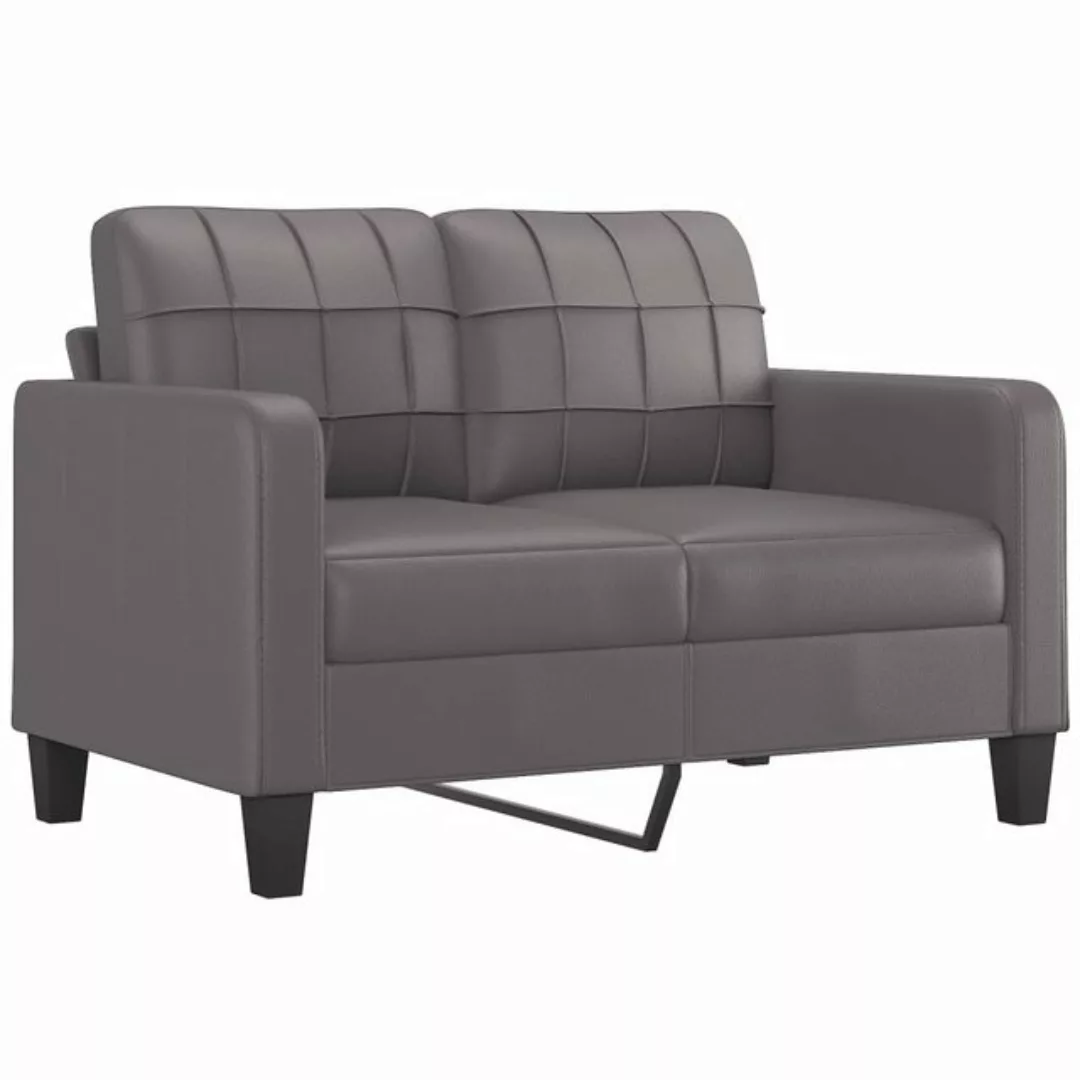 vidaXL Sofa, 2-Sitzer-Sofa Grau 120 cm Kunstleder günstig online kaufen