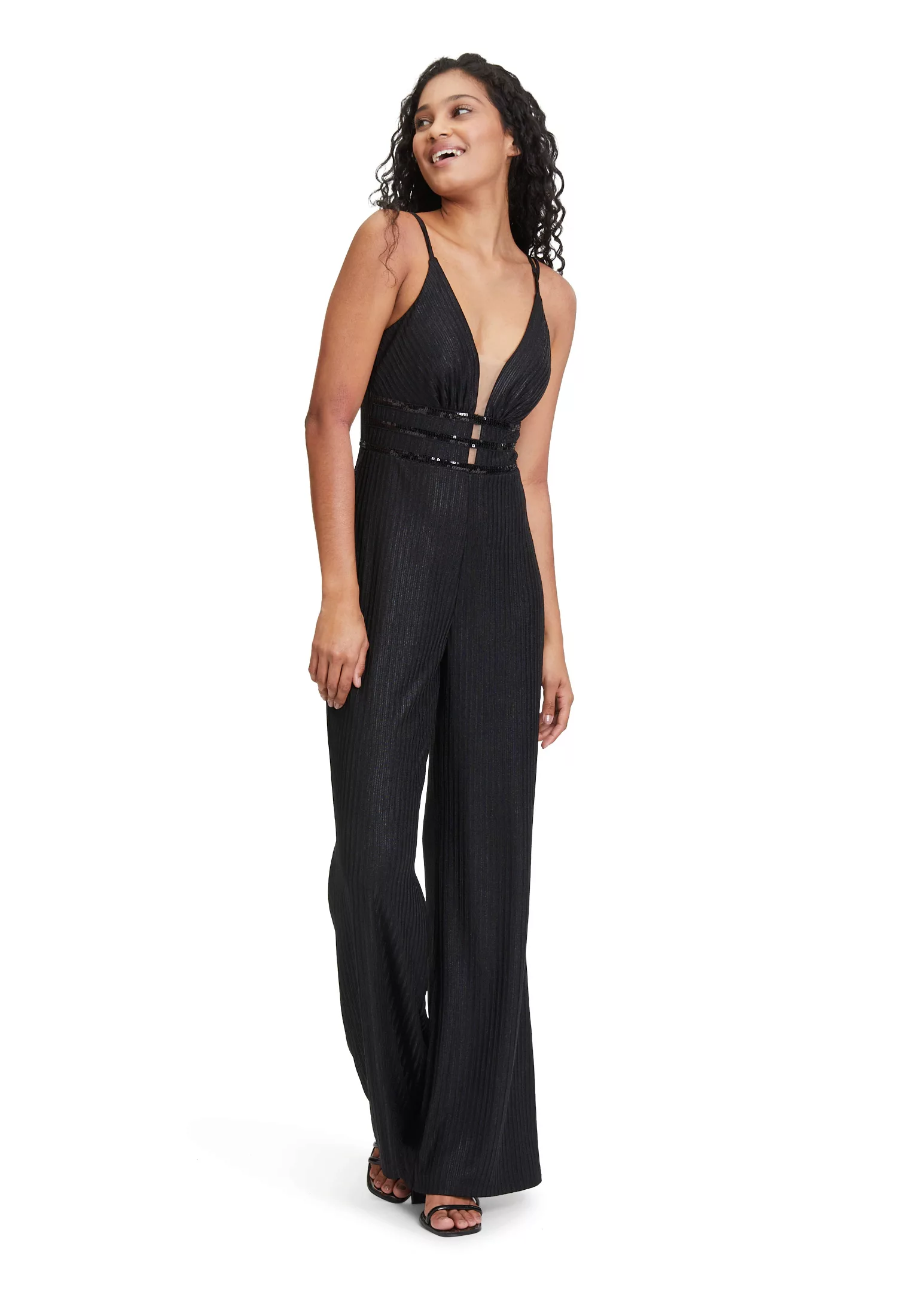 Vera Mont Overall "Vera Mont Jumpsuit im Glitzer-Look", (1 tlg.), Aufgestep günstig online kaufen