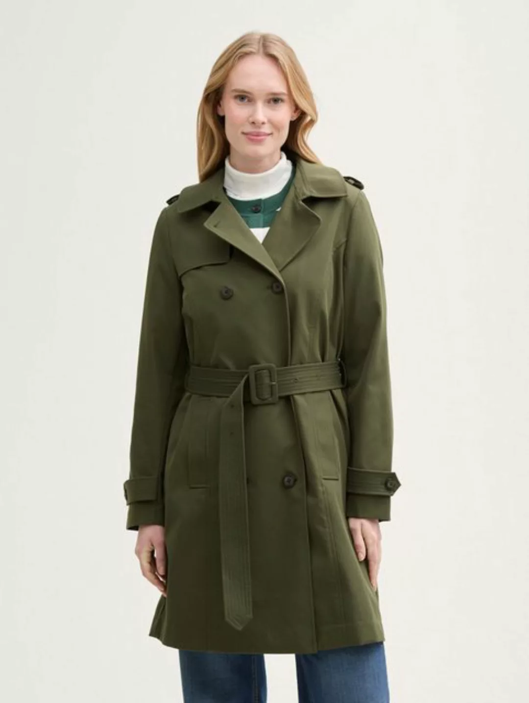 TOM TAILOR Kurzmantel Basic Trenchcoat günstig online kaufen