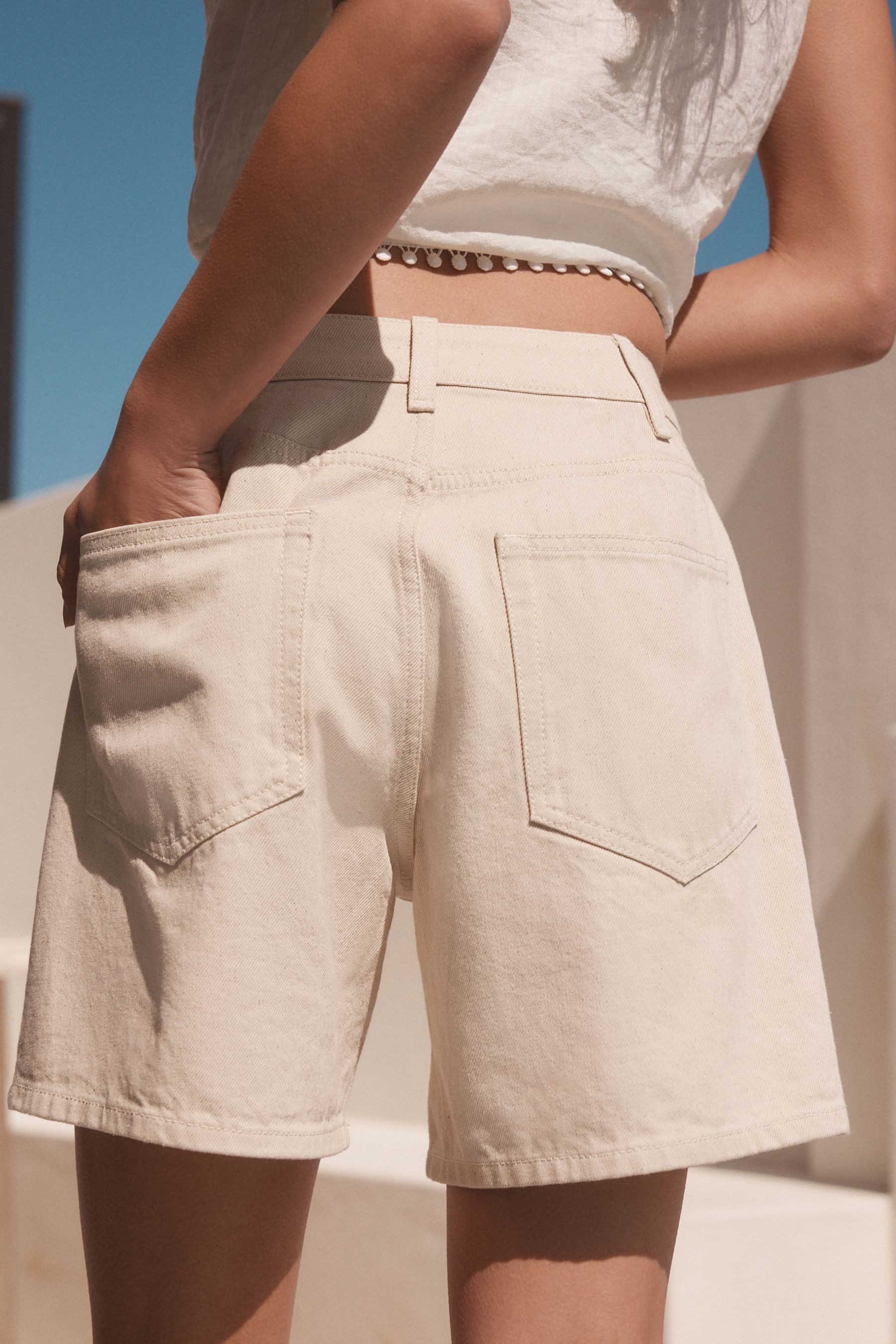 Next Jeansshorts Relaxed Fit Jeansshorts aus günstig online kaufen
