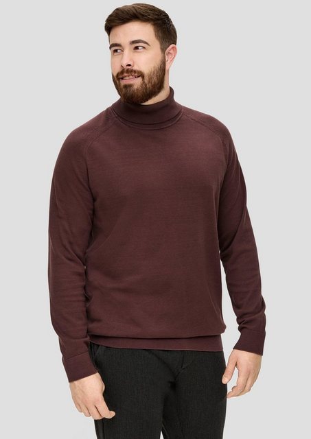 s.Oliver Strickpullover Rollkragenpullover aus Baumwolle günstig online kaufen