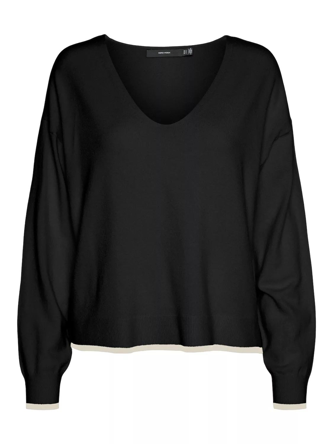 Vero Moda V-Ausschnitt-Pullover "VMBREEZE LS V-NECK PULLOVER GA BOO" günstig online kaufen