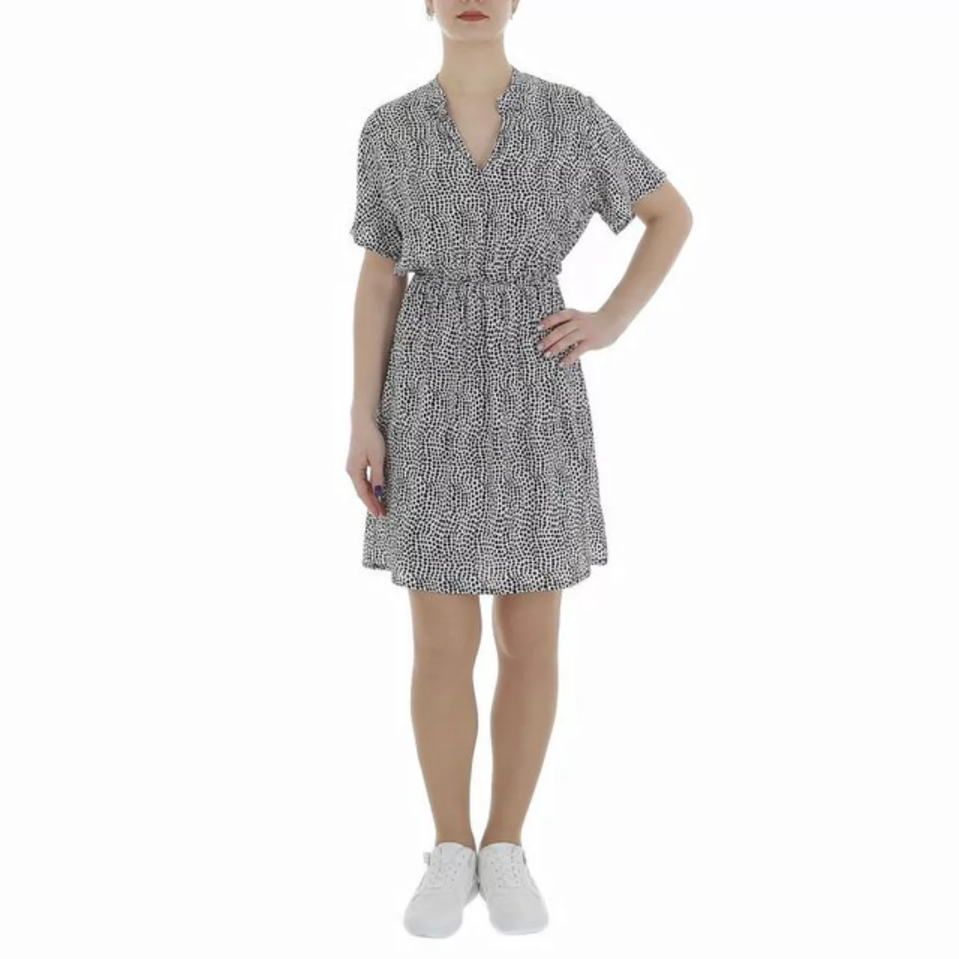 Ital-Design Sommerkleid Damen Freizeit (85987199) Print Minikleid in Weiß günstig online kaufen