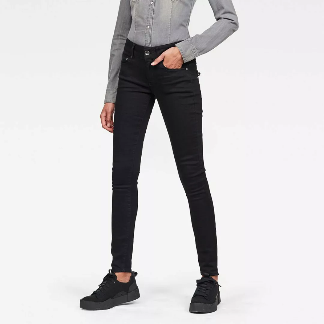 G-star Midge Cody Mid Waist Skinny Jeans 25 Pitch Black günstig online kaufen