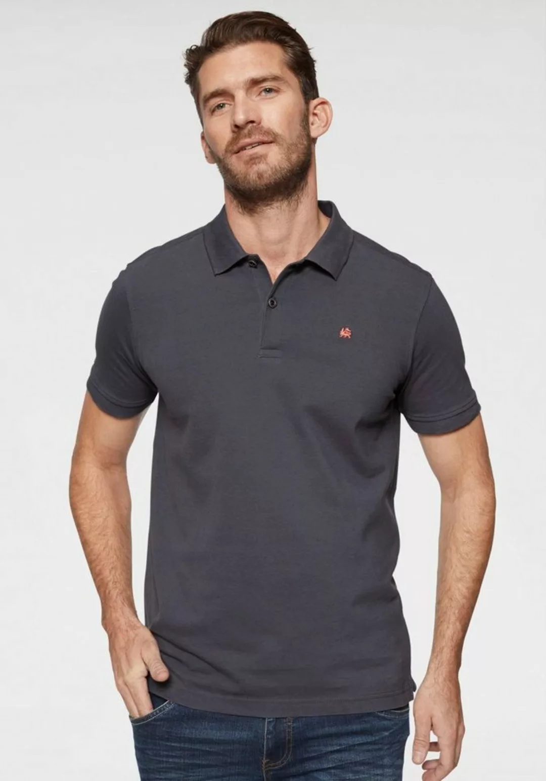 LERROS Poloshirt mit dezenter Stickerei auf der Brust günstig online kaufen