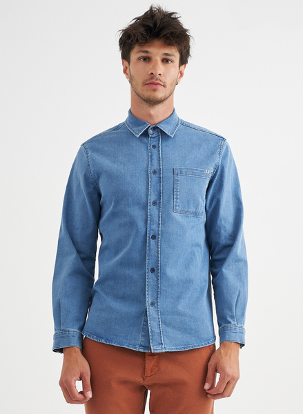 Diego - Denim Jeans Shirt Aus Bio Baumwolle günstig online kaufen