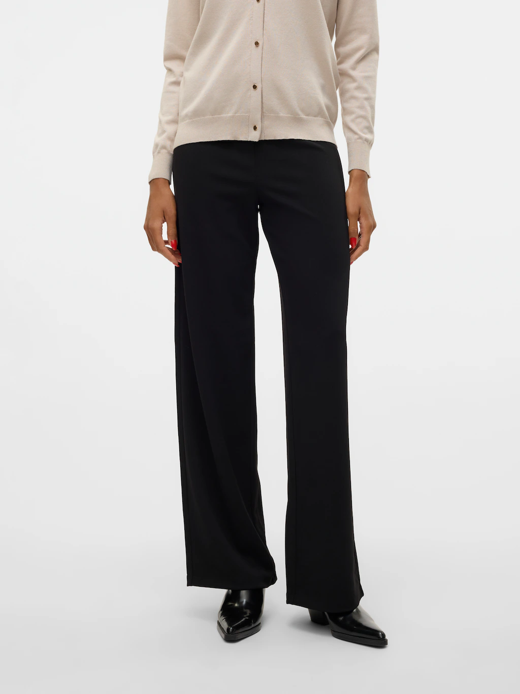 Vero Moda Schlupfhose "VMBERLIN ZAMIRA MW WIDE PANT NOOS" günstig online kaufen