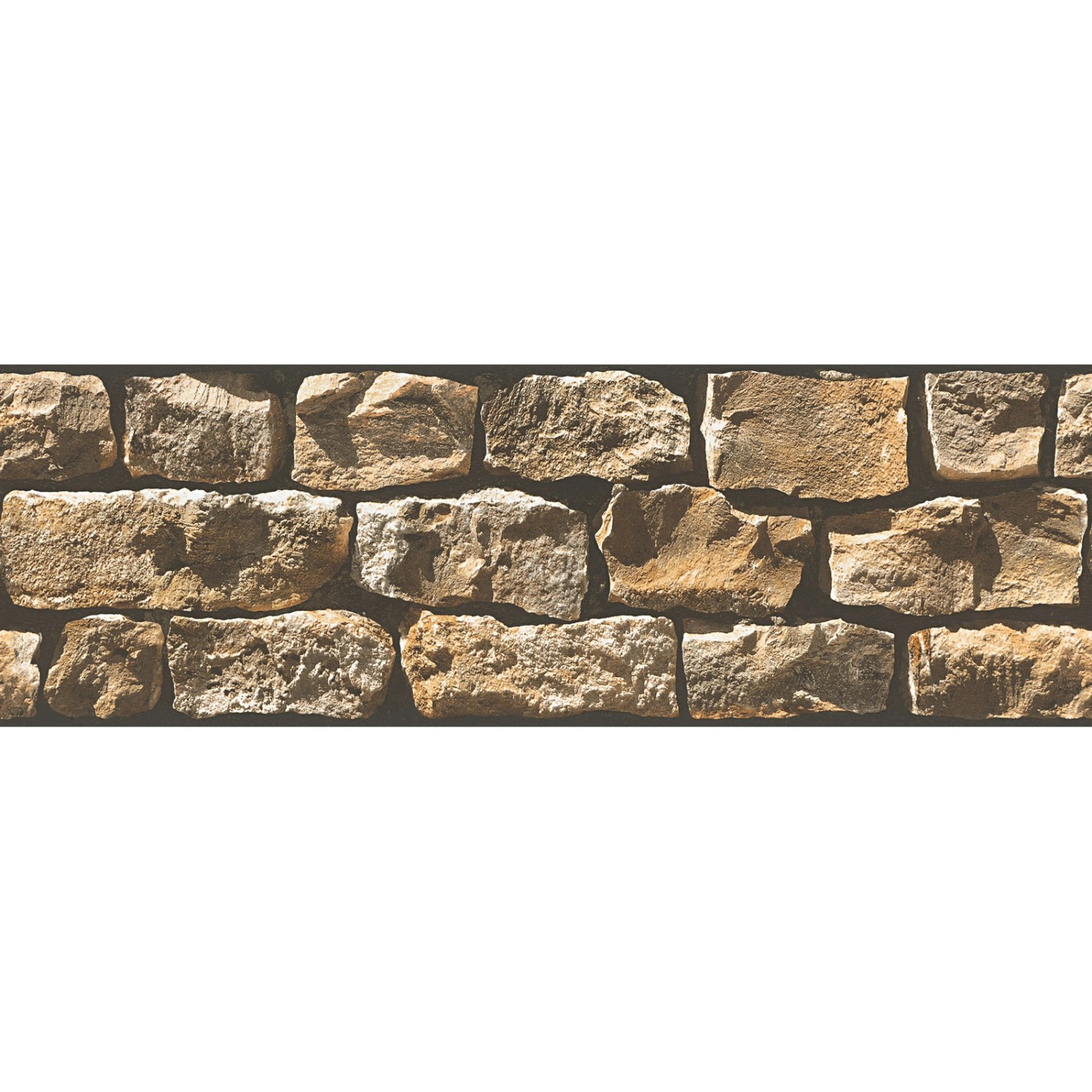 Bricoflor Selbstklebende Steintapete als Bordüre Mauer Tapetenbordüre Ideal günstig online kaufen