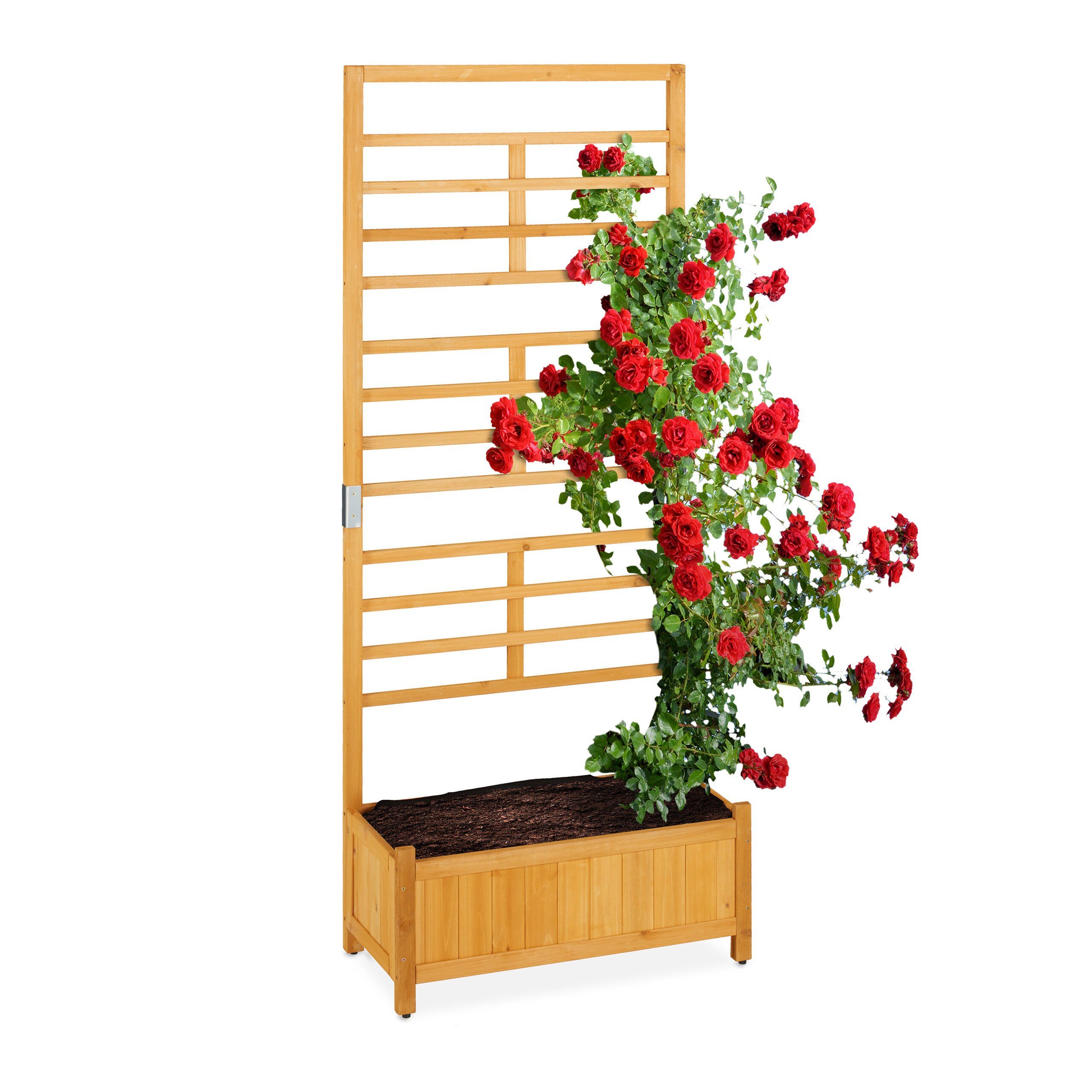 relaxdays Hochbeet Rankgitter mit Pflanzkasten günstig online kaufen