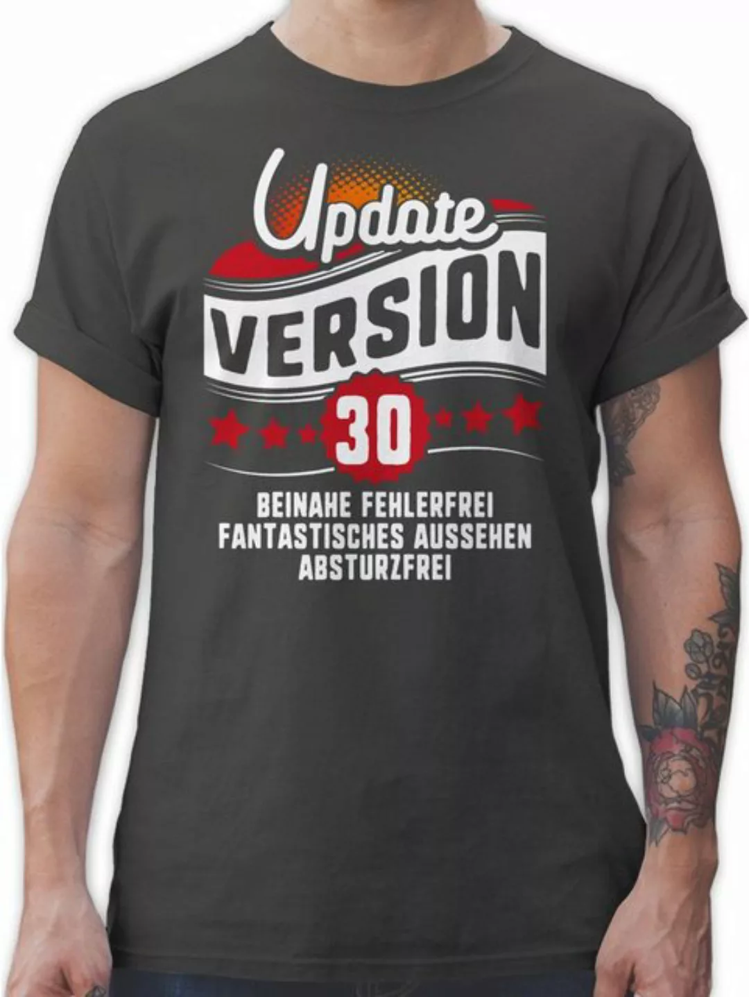 Shirtracer T-Shirt Update Version Dreißigster 30. Geburtstag günstig online kaufen