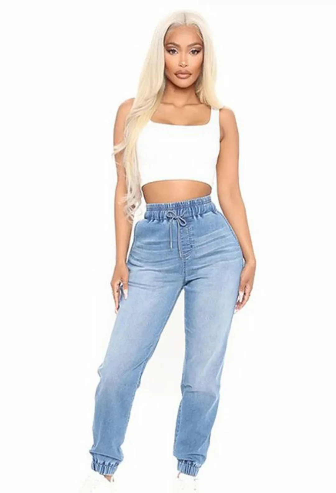 CHENIN Slouchy Jeans Dünne, lange, lässige slim-jeans Lässige jeans mit wei günstig online kaufen