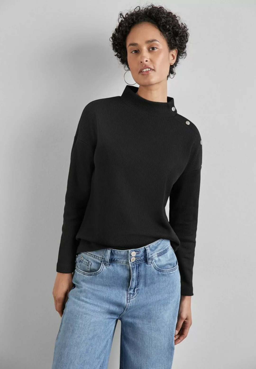 STREET ONE Langarmshirt mit Turtleneck günstig online kaufen