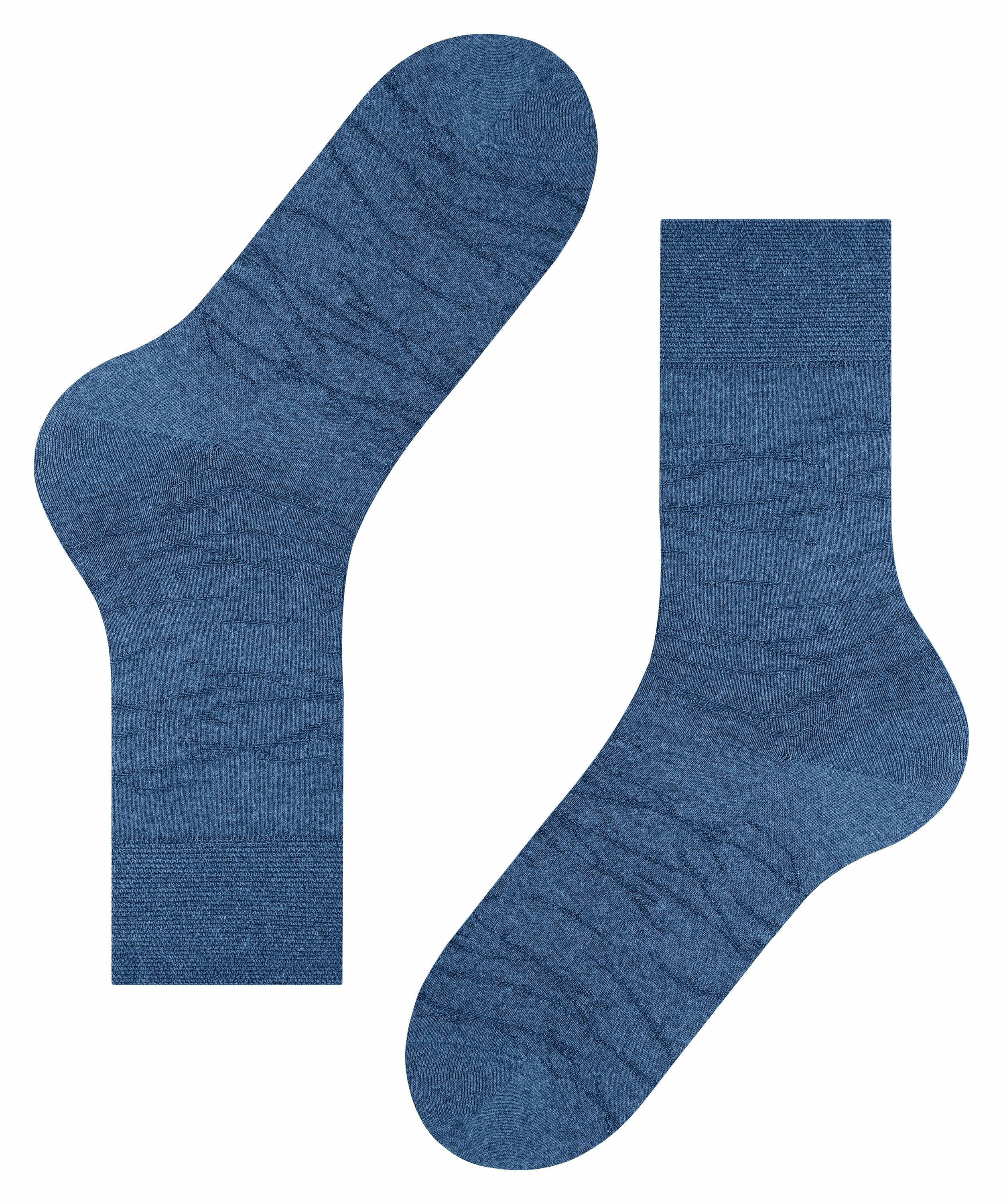 FALKE Sensitive Plant Soft Herren Socken, 43-46, Blau, Baumwolle, 12440-674 günstig online kaufen