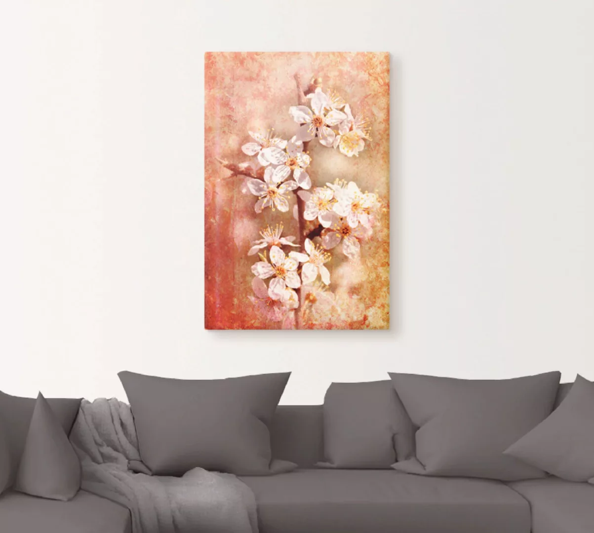 Artland Wandbild »Kirschblüten«, Blumen, (1 St.), als Leinwandbild, Poster günstig online kaufen