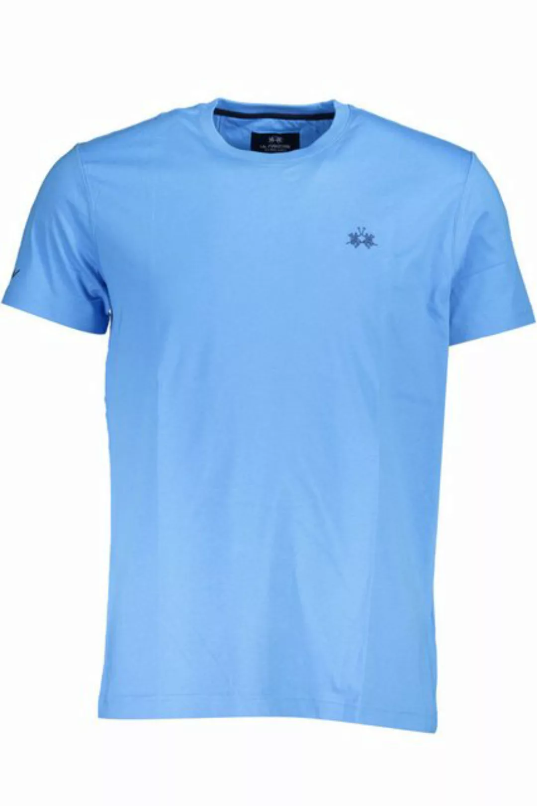 La Martina T-Shirt Herren Kurzarm T-Shirt Blau: Regular Fit, Rundhals günstig online kaufen