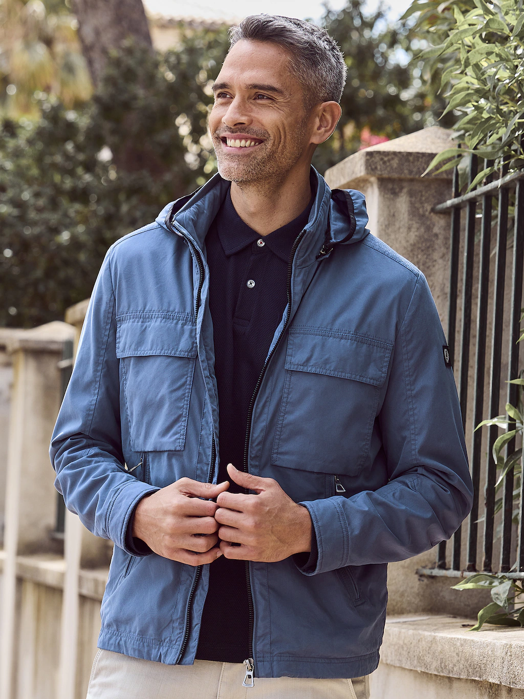 LERROS Outdoorjacke "LERROS Shell-Blouson mit Kapuze", mit Kapuze, Wasser- günstig online kaufen