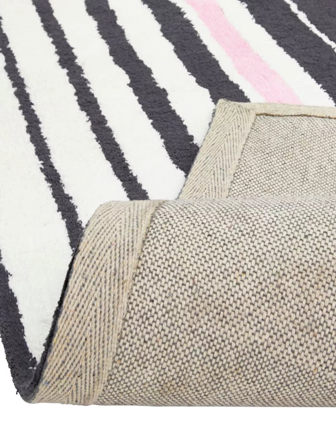 Teppich impré Schwarz/Weiß/Pink günstig online kaufen