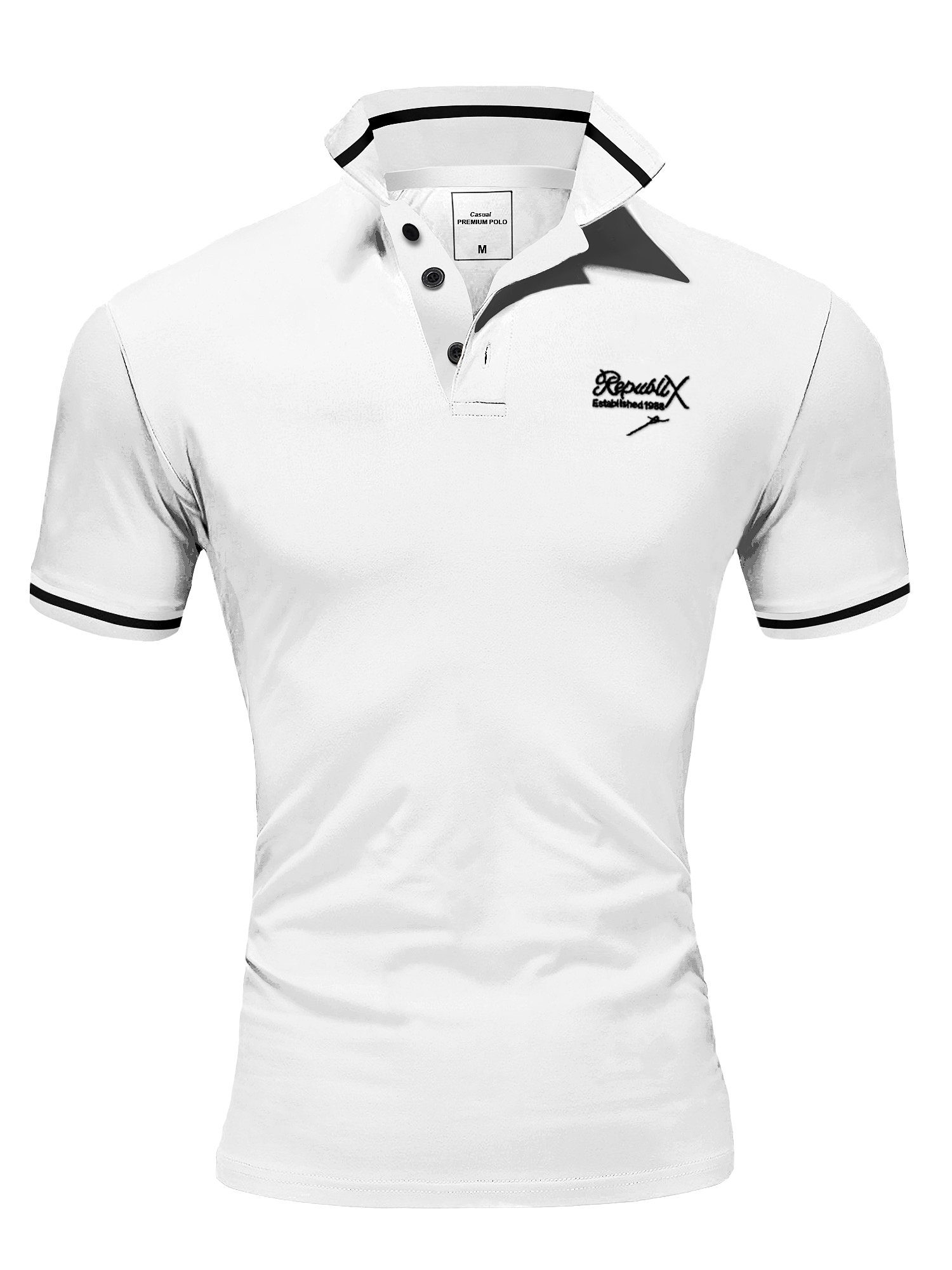 REPUBLIX Poloshirt GABRIEL Herren Basic Kurzarm günstig online kaufen