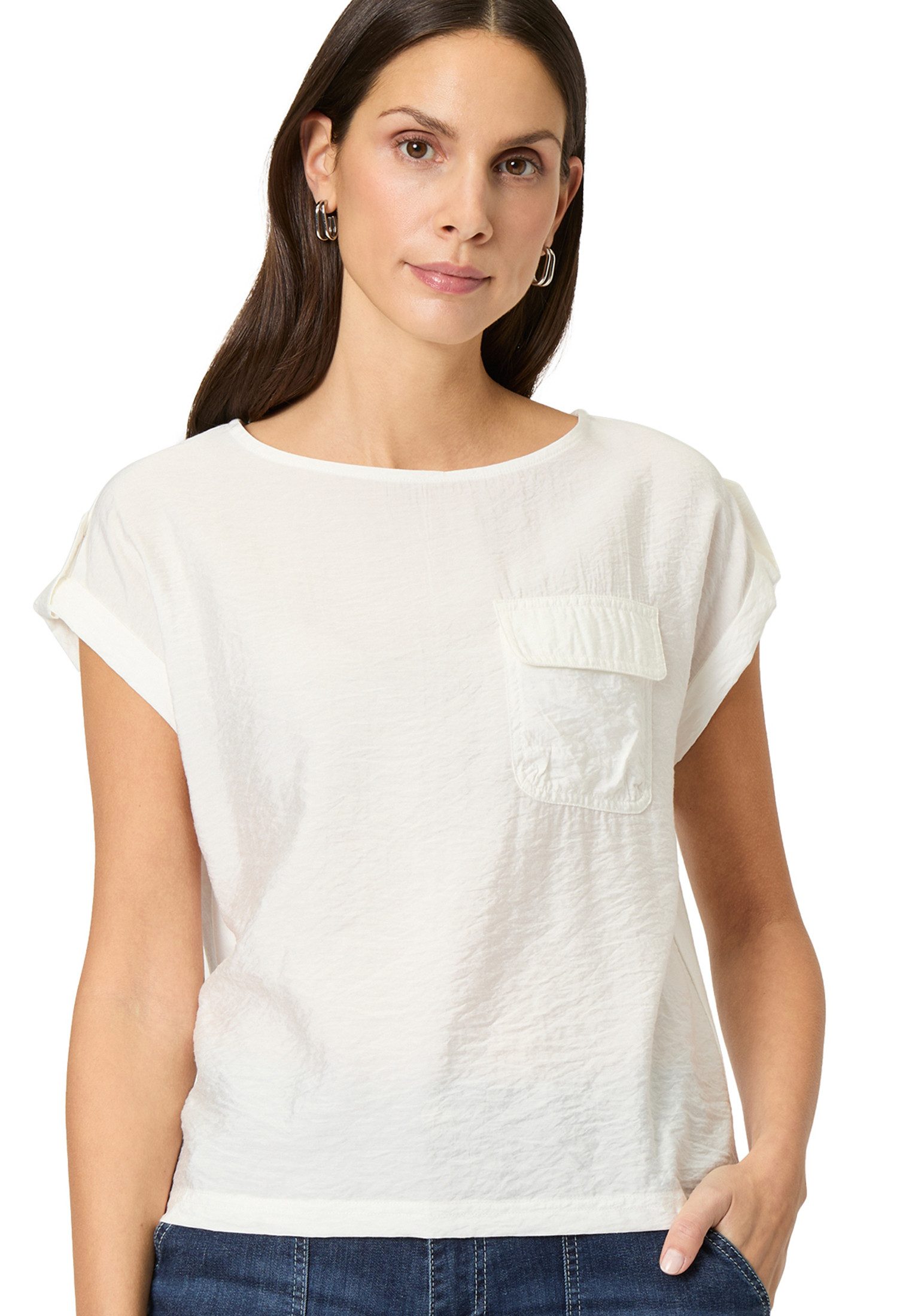 Zero Kurzarmshirt zero Damen Shirt mit günstig online kaufen