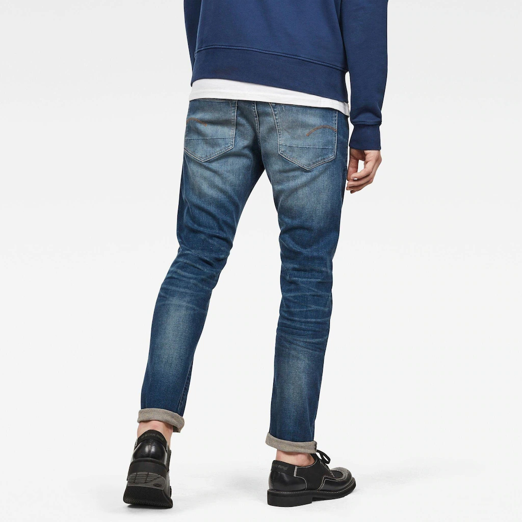 G-Star Herren Jeans 3301 Slim Fit - Blau - Worker Blue Faded günstig online kaufen