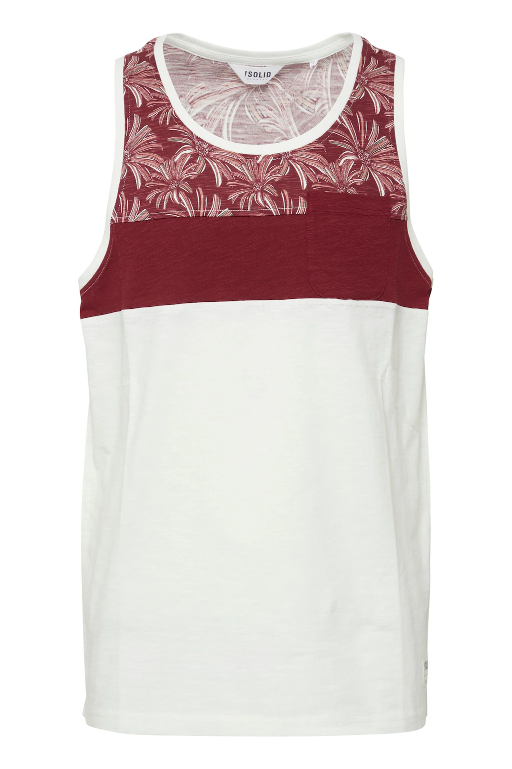 !Solid Tanktop SDFlo ärmelloses Shirt mit Blumen-Print günstig online kaufen