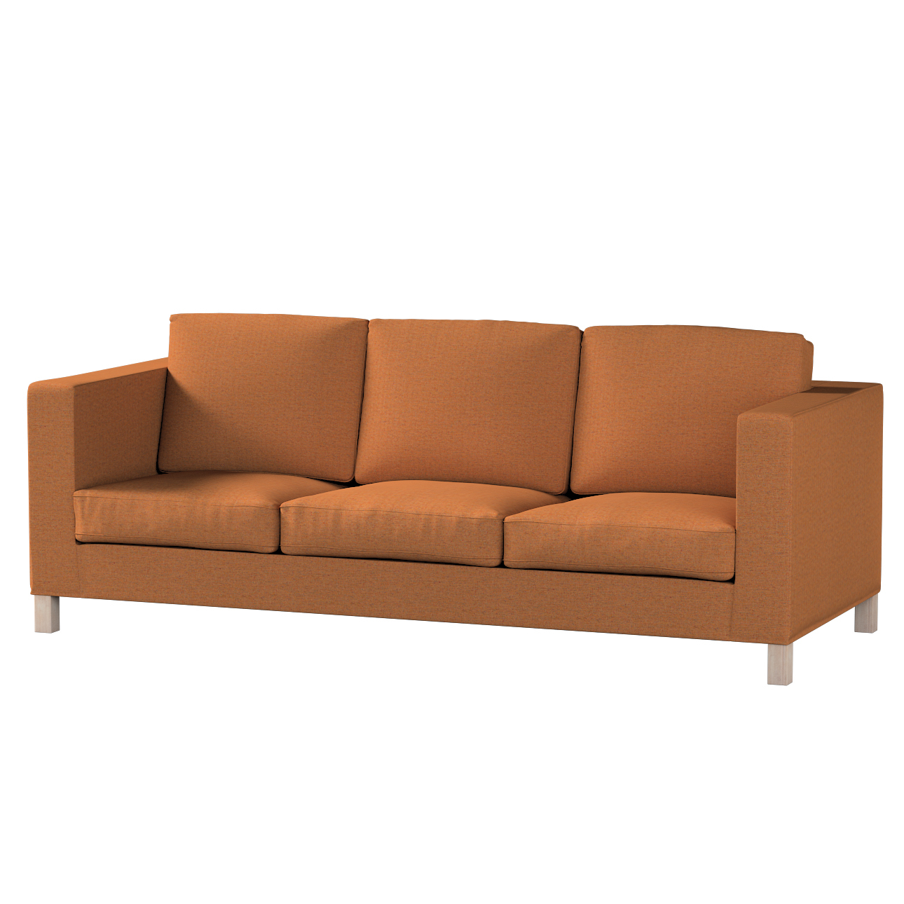Bezug für Karlanda 3-Sitzer Sofa nicht ausklappbar, kurz, orange, Bezug für günstig online kaufen