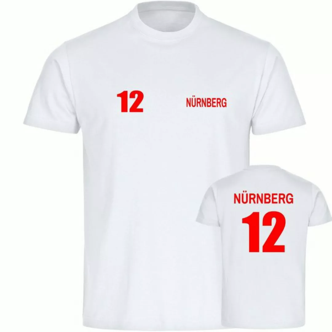 multifanshop T-Shirt Herren Nürnberg - Trikot 12 - Männer günstig online kaufen