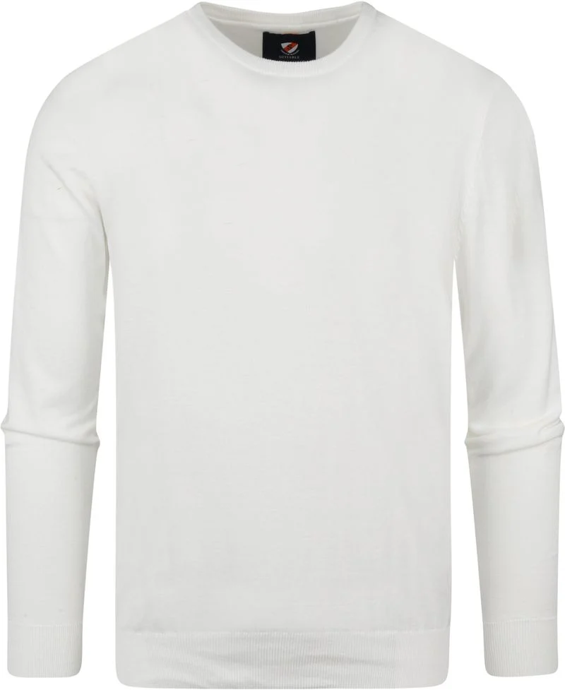 Suitable  Pullover O-Ausschnitt Weiß - Größe XXL günstig online kaufen