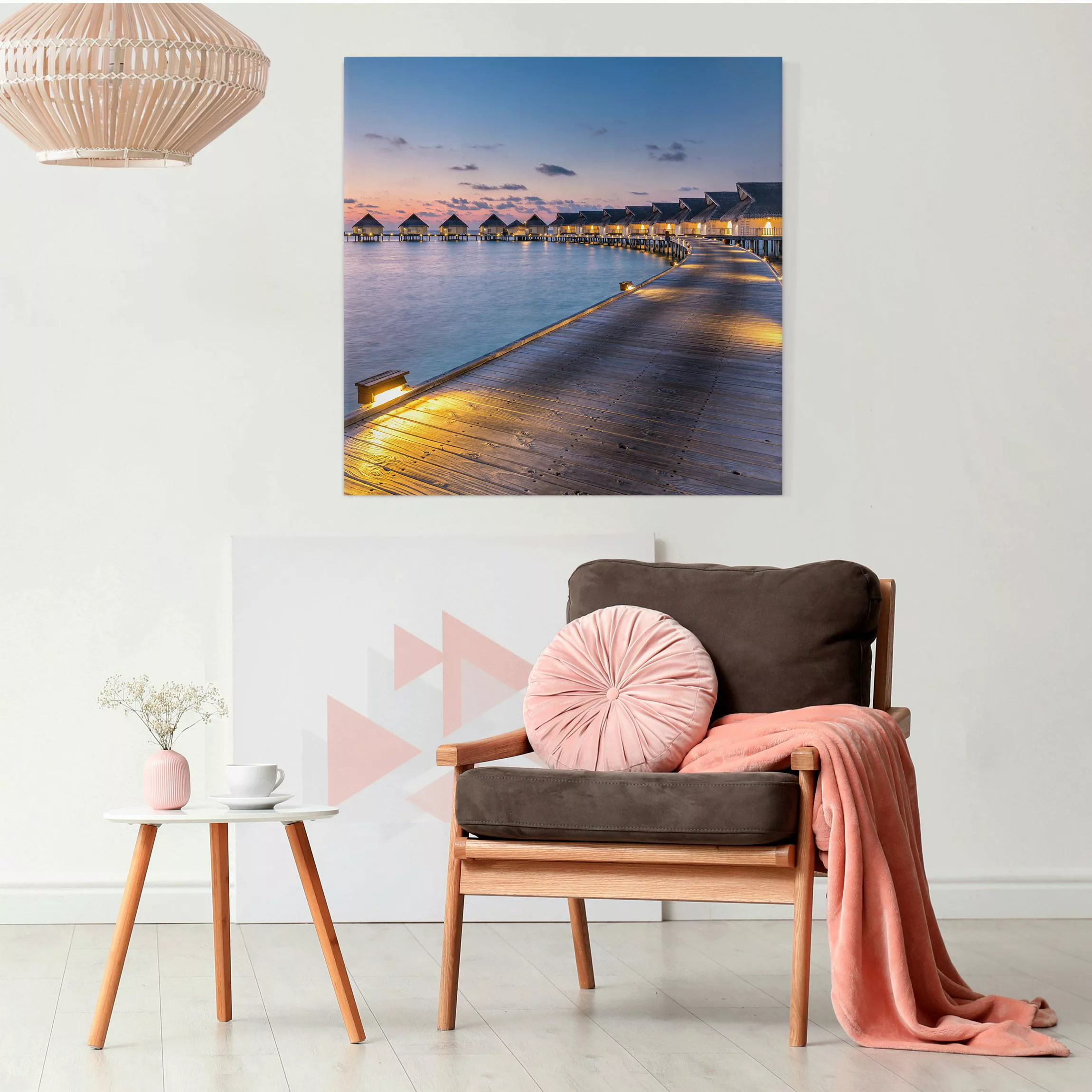 Leinwandbild Sonnenuntergang im Paradies günstig online kaufen