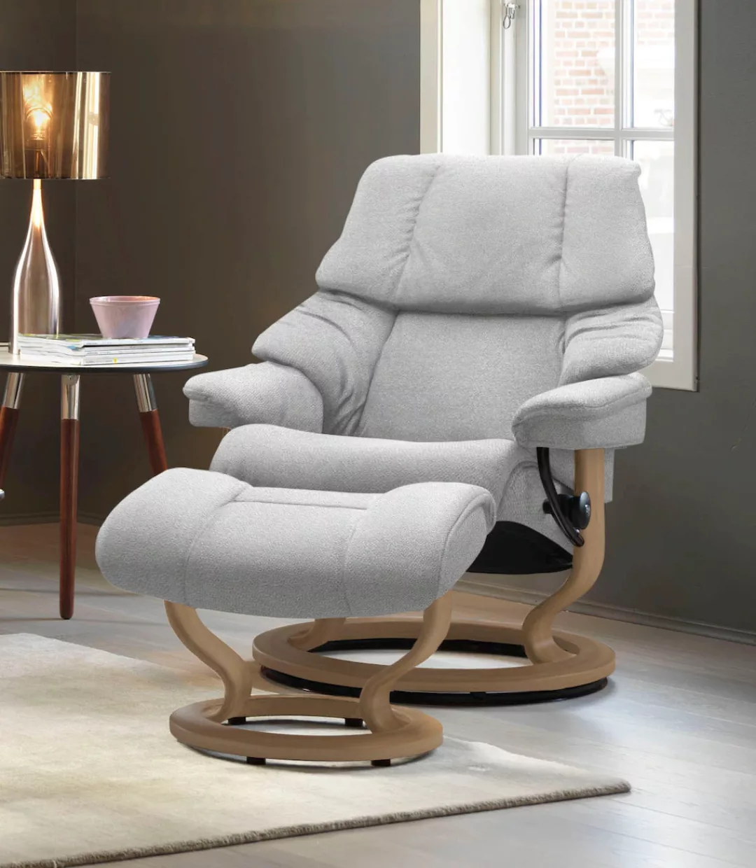 Stressless Fußhocker "Reno", mit Classic Base, Gestell Eiche günstig online kaufen