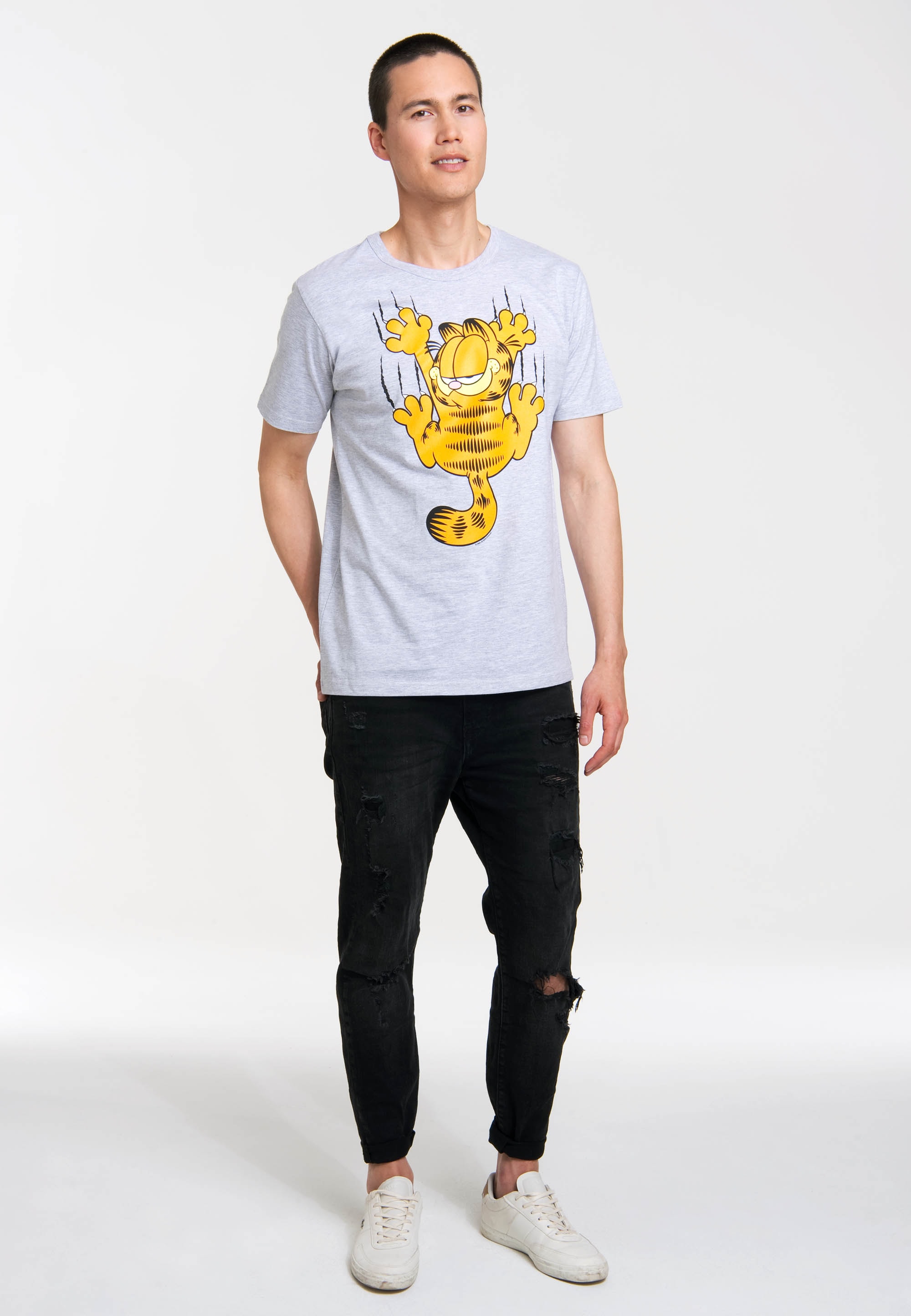 LOGOSHIRT T-Shirt "Garfield Scratches", mit witzigem Frontprint günstig online kaufen